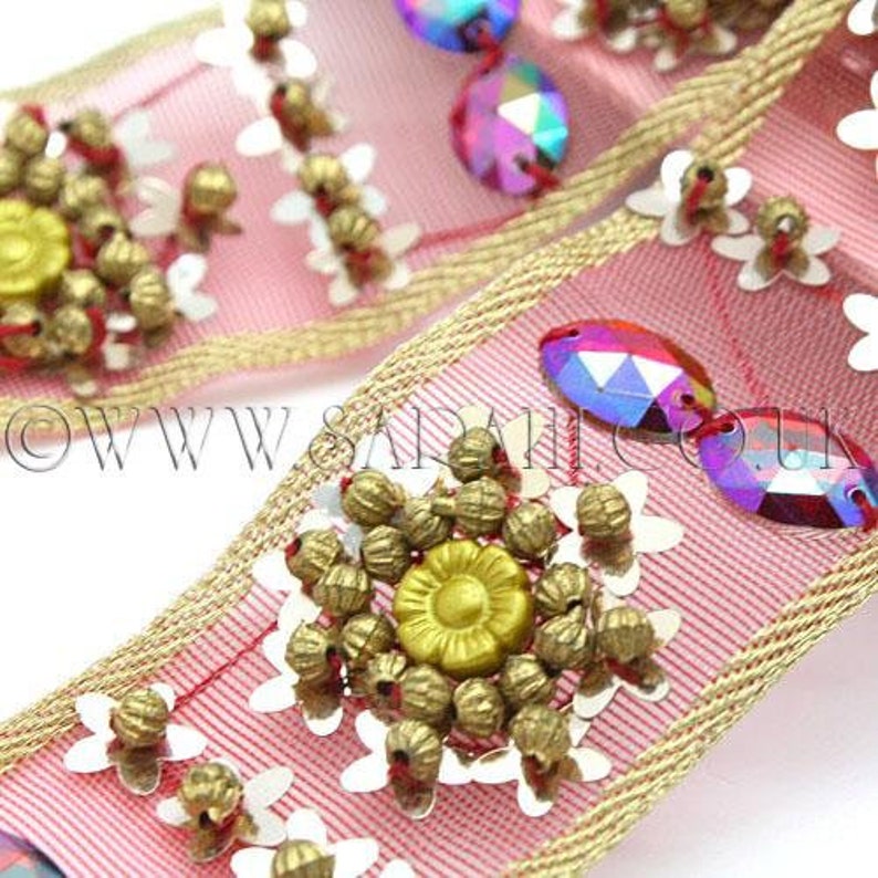 MAROON RHINESTONE SEQUIN trim sewing beaded Etsy