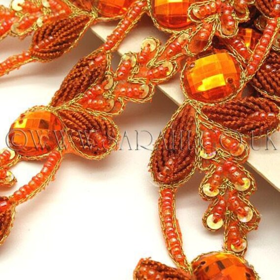 Bordé de strass ORANGE, coupe, costume, bordure bordure bordure de sequin, pierres, perles, mode, artisanat, couture, embellissement, décoration e8876b Bordé de strass ORANGE, coupe, costume, bordure bordure bordure de sequin, pierres, perles, mode, artisanat, couture, embellissement, décoration e8876b