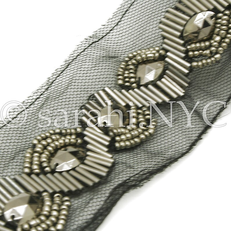 GUNMETAL and BLACK NET trim