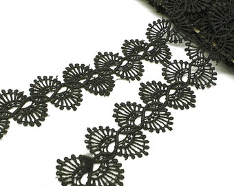 BLACK LACE TRIM, edging