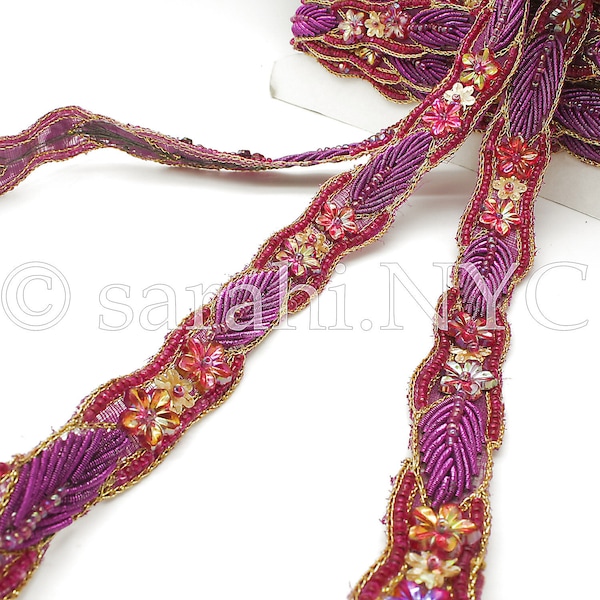 cerise pink headpiece