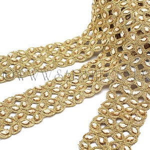 GOLD RHINESTONE trim