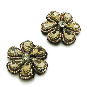 2 GOLDBLUMEN Applikation, Motiv-Patch