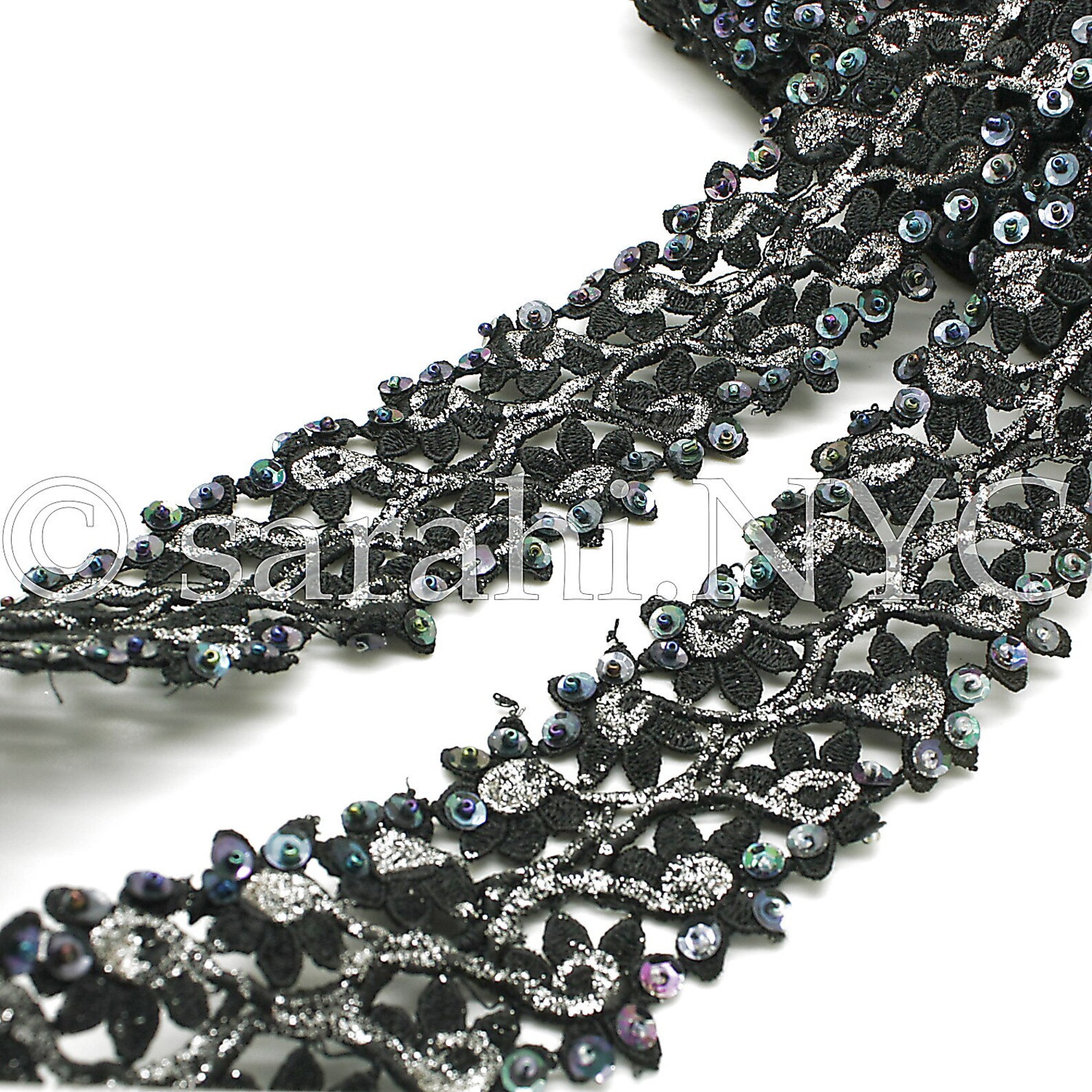 sequin lace trim