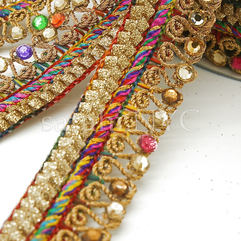 BLACK GOLD WOVEN TRIM Rhinestone trimming,EMBELLISHMENT,costume,pageant,ART