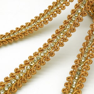 GOUD STRASS SWIRL-versiering