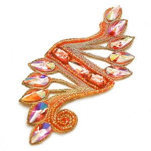 APLIQUE DE DIAMANTES DE PIEDRA NARANJA