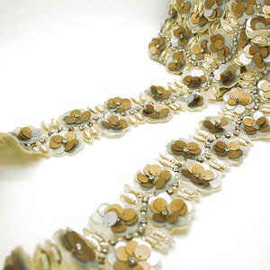 GREY GOLD SEQUIN trimmen