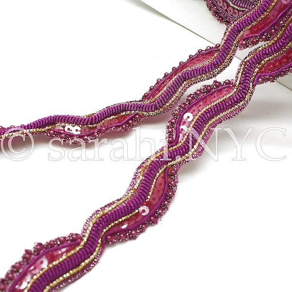 cerise pink headpiece