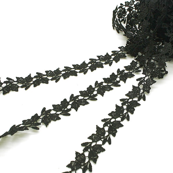 THIN BLACK LACE  trim