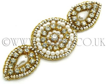 GOLD PEARL APPLIQUE