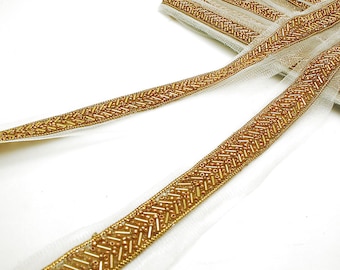 GOLD beaded trim