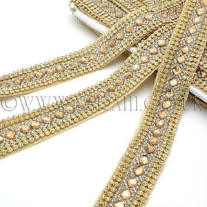 GOLDbraune CRYSTAL SPIEGEL Zierleiste