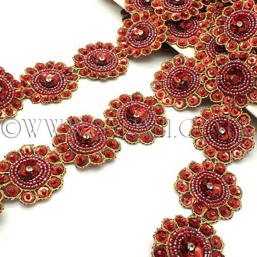 DEEP RED MAROON cercle perlé garniture, garniture, costume, sequin bordure, pierres, perles, mode, art, artisanat, couture, décoration, décoration DEEP DEEP DEEP RED MAROON cercle perlé garniture, garniture, costume, sequin bordure, pierres, perles, mode, art, artisanat, couture, décoration, décoration 7eb57e