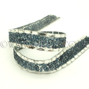 BLACK HOTfix CRYSTAL Zierleiste, 39 cm Zierleiste