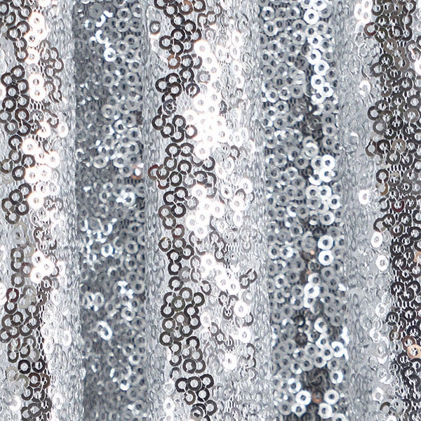 SILVER SEQUIN fabric