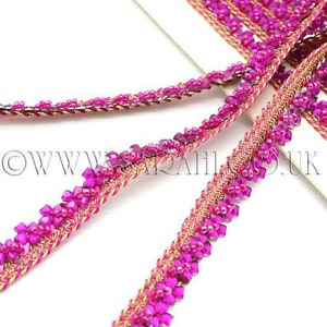 Baguette de bordure FLEURI ROSE CERISE