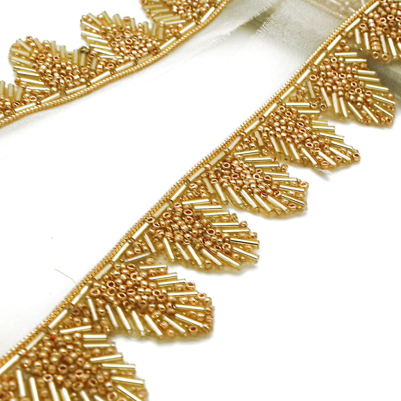 GOLD BEADED EDGING Trim - Etsy