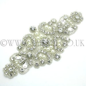 PERLE SILBER BRAUT Applikation