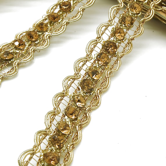 GOLD RHINESTONE Trim 