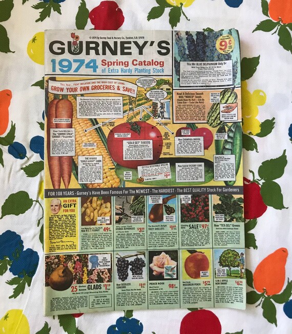 Vintage 1974 Gurney's Seed & Nursery FullColor Spring Etsy