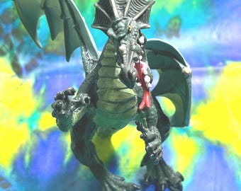 5.5" Tall Fire-Breathing Plastic Toy Dragon Figure