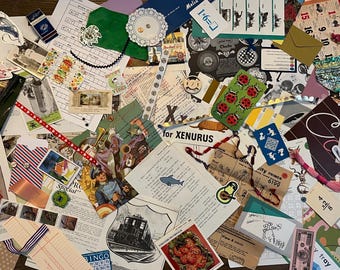 Choose Your Theme Collage Pack Ephemera Mystery Mix: Junk Journaling, Scrapbooking, Mixed Media Art