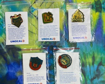 Your Choice: Unocal 1980s/1990s Commemorative Los Angeles Dodgers Baseball Pin #2
