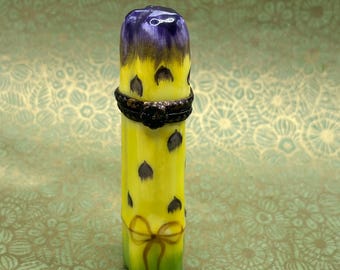 Hand-Painted Limoges Asparagus Trinket Box G.R. Gerard RIbierre