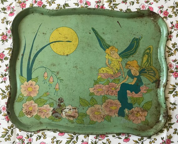 fairy tin tea set