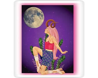 Bookish AF Sticker - Fantasy Romance & Astrology Enthusiast, Perfect for Smut Readers and Cozy Nooks, Goddess Gift