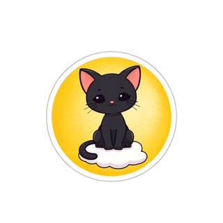 Adesivi In Vinile Impermeabili Con Gatto Nero Portafortuna
