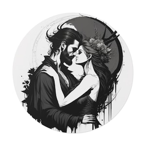 Persephone Aufkleber | ein Hauch von Dunkelheit | ein Hauch von Ruine | Feinde zu Verliebten | dunkle Romantikbücher | Gothic Mädchen