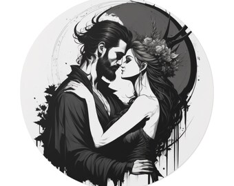 Hades and Persephone Sticker | a touch of darkness | a touch of ruin | enemies to lovers | dark romance books | goth girl