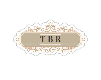 TBR Bookish Sticker Label, To Be Read Book List, For Fantasy Reader, Ideal Literature Gift