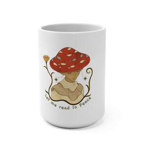 Fantasie Pilz Fee Tasse für Kaffee & Tee - Nettes Geschenk für Bücherliebende