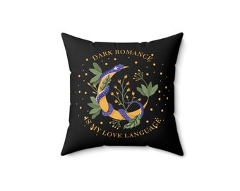 Enemigos a los amantes almohada decorativa / cómodo cojín del rincón del libro / decoración del hogar romance oscuro / regalo único para los lectores