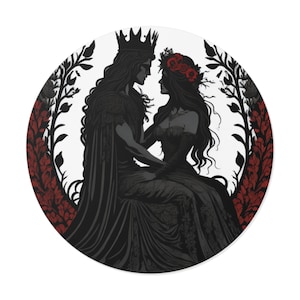 Enemies to Lovers Sticker - Hades and Persephone, Dark Romance Series Inspired Decal, Mythological Goddess Decor, Unique Reader Gift image 1