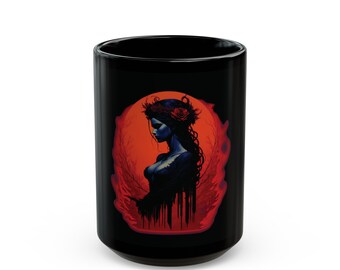 Bookish Mug - Hades and Persephone Romance, Cozy Book Nook Essential, Greek Mythology Goddess Coffee Cup, Dark Romantic Gift
