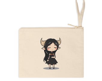 Goddess Persephone, Hades, a touch of darkness, Bookish Nook Pouch, Stylish Cotton Accessory for Artists and Readers' Gifts
