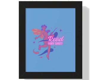 Cozy Book Nook Decor, Fantasy-Themed Framed Poster, Ideal Gift for Librarians