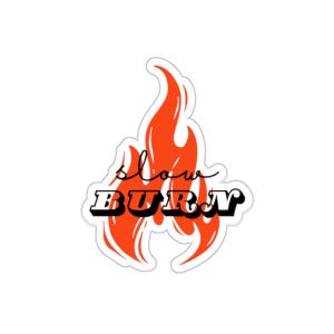 Bookish Nook Sticker, Slow Burn Trope Vinyl Decor, Perfect Fantasy Romance Gift