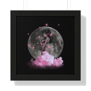 Persephone Goddess Framed Art, Mythology Book Nook Decor, Cozy Wall Art for Readers and Book Lovers, Gift for woman