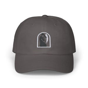 Hades i Persephone Dad Cap, haftowane Bookish Merch, idealne dla miłośników akademickich i romantycznych prezentów, romans trope, bookish merchandise