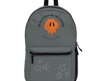 Sac à dos livresque - Sac en polyester durable et léger pour transporter des livres et des accessoires, un cadeau parfait pour les lecteurs