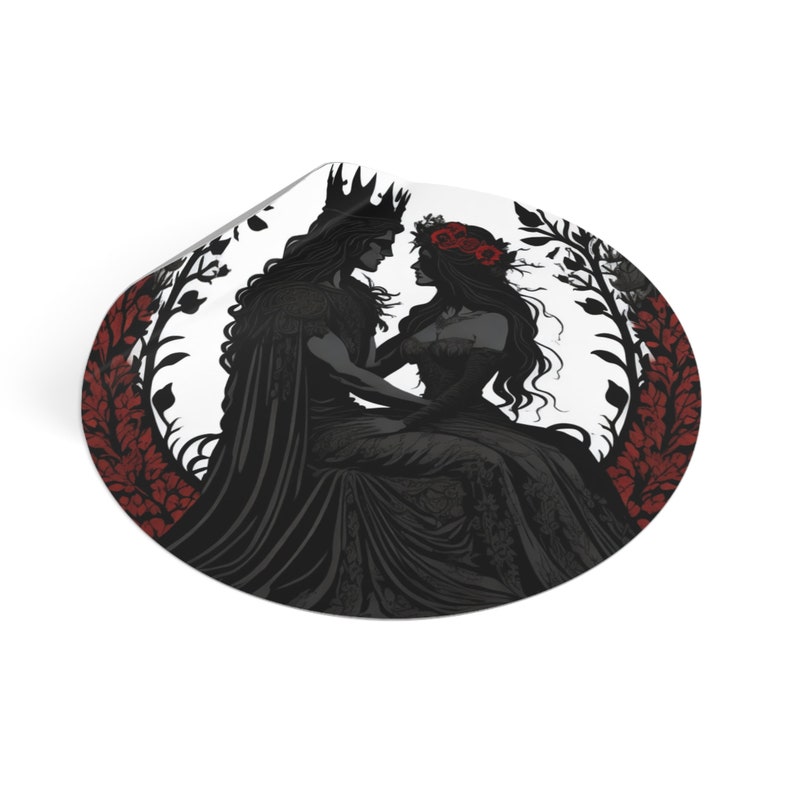 Enemies to Lovers Sticker - Hades and Persephone, Dark Romance Series Inspired Decal, Mythological Goddess Decor, Unique Reader Gift image 3