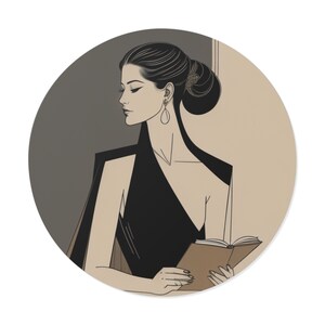 Girl reading Vinyl Stickers