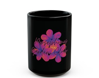 Greek Mythology Tea Mug, Hades & Persephone in a Dark Romance, Goddess of the Underworld Coffee Cup for Bookish Cafe Enthusiasts