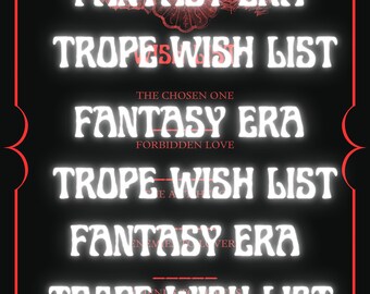 FANTASY ERA, tropo livresco, lista de tropos, modelo tbr, saúde por TBR, para ser lido, inimigos para amantes, queima lenta