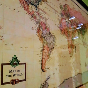 Laminierte / Gerahmte Reisekarte von Kork Pin Pin Map Geschenk gemacht von StarlightDesigner